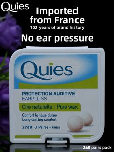 French Original Quies Wax Pill Noise-Canceling Earplugs Anti-Noise Snoring Professional Male and Female Students for Sleep