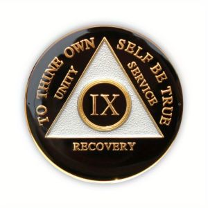 CIFbuy | AA Recovery Round Sign 2D Flat Metal Iron Wall Art Vintage-Inspired Bar Cafe Home Decor Indoor Outdoor Man Cave Gift