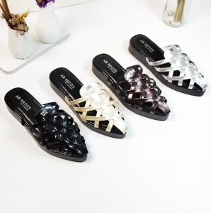 ANINDYA - Sandal PlatFrom Wanita Terbaru Tali Silang Tinggi 3 Cm RM-05