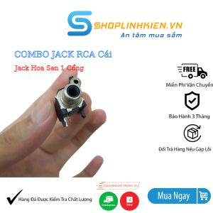 Jack hoa sen đơn cái RCA hoa sen đơn hàng đẹp giắc hoa sen cái đơn - ShopLinhKienM2M