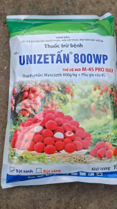 [THIEN THINH SHOP] UNIZET ẤN 800WP gói 1 kg trừ thán thư vải vàng lá chín sớm trên lúa nếp sương mai rỉ sắt