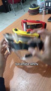 Kacamata Goggle Goggles Googles Cross Safety Sport Glasses - Hitam ASIA SEJAHTERA