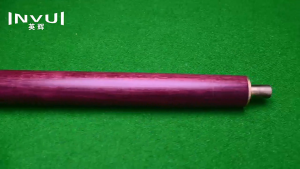 INVUI 3/4 Split Small Tip Pool Cue - Purpleheart Ash Shaft for Snooker Chinese Billiards & American 16-Color Pool
