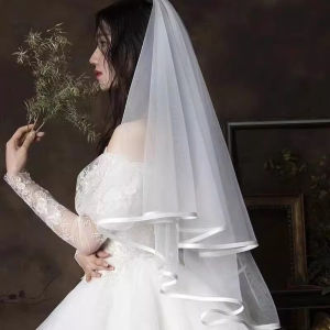 Wisell ผ้าคลุมเจ้าสาว งานแต่งงาน ชุดธีมเจ้าสาว Bridal Veil