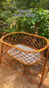 Nôi Mây cho bé 0 - 12 tháng- Nôi bằng mây trang trí phòng bé