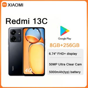 Redmi | Xiaomi Redmi 13C 6.74" HD Screen 5000mAh Large Battery Dual SIM Unlocked Smartphone 8GB+256GB Mobile Phone New Arrival