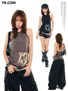 youngstage | Áo Thun Halterneck Không Dây Thời Trang