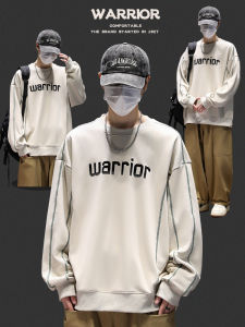 Warrior | New 2026 Autumn/Spring Sports Round Collar American Style Heavyweight Loose Mens Sweatshirt