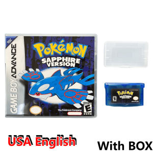 Bandai | Pokemon 32 Bit Video Game Collection Game Cards Boxed Series Emerald FireRed Leafgreen Ruby Sapphire 5 Versions GBA Game