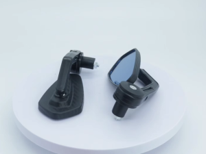 Premium Bar End Side Mirror Line Art Design Carbon Universal Fully Adjustable HD Lens For Motorcycle