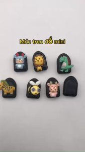Móc treo đồ mini đa năng gắn trên xe hơi hình icon đáng yêu