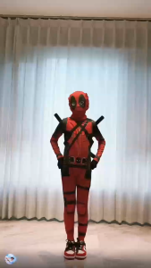 Decorseason Deadpool Costume with Mask for Kids Superhero Halloween spider man Cosplay Jumpsuit 3D Style for Kids Deadpool Sword SEPERATE)marvel superheros Costume Avengers Birthday gifts stage plays parties themed events home games