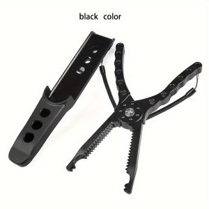 High-Index Plastic Fishing Pliers with Grip & Hook Removal Tool Durable Catfish Gripper with Non-Slip Handle and Lanyard