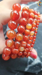 Graduation Grade Carnelian Red Agate Bracelet