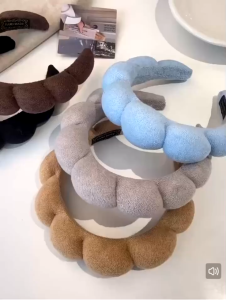Soft Cloud Headband Sponge Velvet High Non Slip Hair Accessory Makeup Washing Face Daily 洗脸发箍