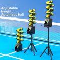 Peck Tennis Ball Launcher Self-Service Training Device Coach Feeder Machine with Retrieval Net Single Player Fitness Equipment. 