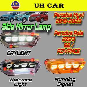 (Dragon Scale) Perodua Myvi Gen3 2018-2024 Axia 2023 Se Advance Side Mirror Led Winker Lamp Dynamic Light Running Signal