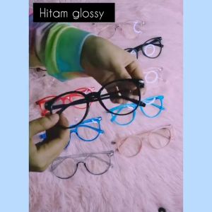 Kaca mata anti radiasi / Kacamata Wanita Pria Frame Anti Radiasi Transparan impor Kacamata korea