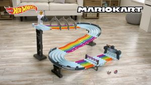 Hot Wheels Mario Kart Rainbow Road ฮอตวีล มาริโอ้คาร์ต ชุดรางเส้นทางสายรุ้ง GXX41