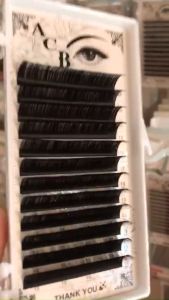 Mi Khay ACB Độ Cong CC Hộp Lông Mi Dùng Để Nối Classic Thiết KếChập Sợi Tạo Fan Tập Nối Mi ĐenMềm Bắt Keo Không Có Mi Con_Mi ACB