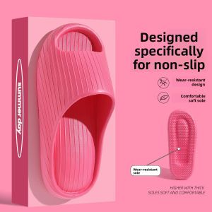 MONLEYTA | Slip-On Summer Home Indoor Mens Womens Anti-Slip Bath Shower Soft Bottom Odor-Resistant Flip Flops EVA Material Comfortable