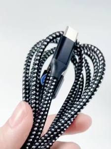 1/2/3m Nylon Braided USB A to Type C Fast Charging Cable 40000+ Bend Lifespan 480Mbps Data Sync Cord For Samsung Huawei Android