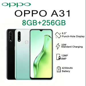 OPPO | OPPO A31 6.5" Display 8GB+256GB 4230mAh Battery 10W Fast Charge 4G LTE New Arrival EU/US Dual SIM Unlocked Smartphone