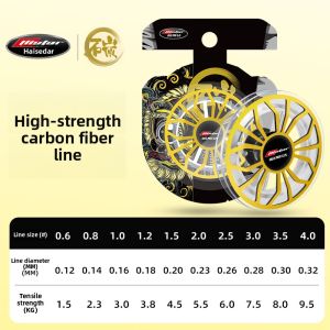 HISTAR | High Strength Carbon Fishing Line Leader Line Ultra Wear Resistant Sea Fishing Bank Fishing Line Sub-line Harsda Brand