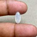 Batu Biduri bulan natural moonstone batu white rainbow Dim 14x7x6. 