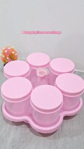 Satu Keluarga Toples Kue Kering Lebaran Set C1246 Tempat Kue Set Nampan Penyimpanan Food Snack Tray
