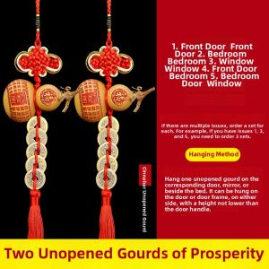 YISHUIGE | Decorative Gourd With Coins Home Decor