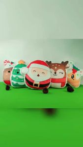 ตุ๊กตาคริสต์มาส Christmas 2024 หมอนอิง ไดคัทตุ๊กตา ผ้านุ่มลื่น ด้านในผลิตจากใยสังเคราะห์คุณภาพดี เทศกาลปีใหม่