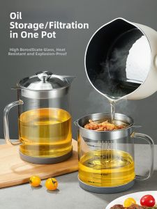lissa | High Temperature Resistant Oil Strainer Glass Pot