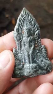 พระหล่อปางป่าเลไลย์ วัดไก่จ้น จ.อยุธยา ปี2516 (รุ่นหลวงปู่ลำภู วัดใหม่อมตรส กรุงเทพฯ จัดสร้าง)