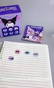 Sanrio Childrens sticker stamp machine Kuromi Melody Cinnamoroll Hello Kitty toy stamp reward girl cartoon Seal sticke