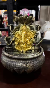 น้ำพุตั้งโต๊ะ น้ำพุฮวงจุ้ย พิฆเนศเทพแห่งความสำเร็จ งานเรซิ่น