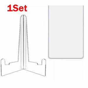 1-10pcs Hard Plastic Cards Sleeves And Stand Display Set For Yugioh Pokemon Baseball Football Game Card Trading Protectors