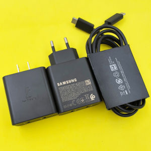Samsung | Samsung 50W Super Fast Charger 25W PD EU/US Quick Charge Adapter For Galaxy S26 S25 S24 FE Ultra A56 C55 +1/1.8M Type C Cable