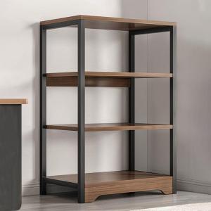 Multi-Layer Bookshelf Stand Office Desk Side Rack Living Room Bedroom Decorative Storage Rack Floor-standing Simple Style