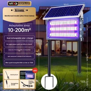 MONLEYTA | 2025 New Solar Powered Mosquito Repellent Lamp Outdoor Garden Yard Bug Zapper Attract And Kill Mosquitoes Insects Eco Friendly