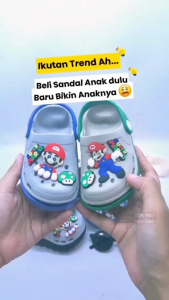 PROMO 12.12 Babycone - Baim MARIO Sandal Anak Laki Laki 3-7 Tahun Lucu Ringan Ceria Karakter Kartun Kado Hadiah Viral Kekinian Anti Slip Tidak Licin Korea Games 2Model Tertutup Aman Nyaman 2025