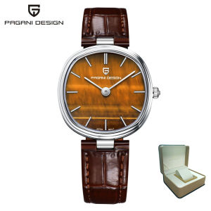 Pagani Design | New PAGANI DESIGN Retro Oval Womens Watch Japan GL22 Quartz Movement Natural Turquoise Dial Sapphire Casual Dress Watch