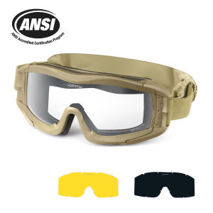 Vozapow Chuyên Nghiệp Kính Chụp ANSI Z87.1 Chứng Nhận Chống Sương Mù Chiến Thuật Airsoft Kính Xe Máy Leo Núi Kính Mát Bảo Vệ Tia UV