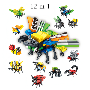 New 12 in 1 dinosaur building block model childrens educational toy birthday gifty gift  Christmas gift