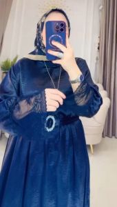Kalana Maxi Dress Shimmer Dress Free Belt - NNC