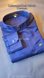 jubah laki laki remaja dewasa/gamis slimfit Aufar bahan Toyobo premium motif polos style kekinian