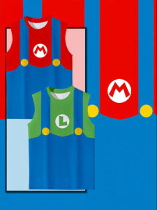 Quick-dry Ice Silk Mario Luigi Dungarees Vest For Men Students