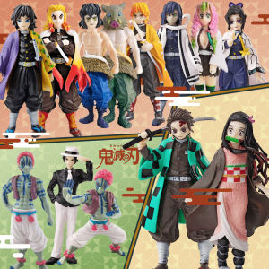 Bandai | Anime Demon Slayer Kimetsu no Yaiba figure Kamado Tanjirou Action Figure Agatsuma Zenitsu Nezuko Warrior PVC Model Toys