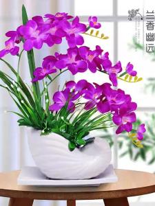 Butterfly Orchid Artificial Flowers Silk Flowers Home Living Room TV Cabinet Decoration Fake Flowers Display Flowers