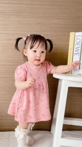 IKAVOU - Lora Dress Set - Dress Setelan Anak Perempuan (Korea Inspired) 1-2 Tahun